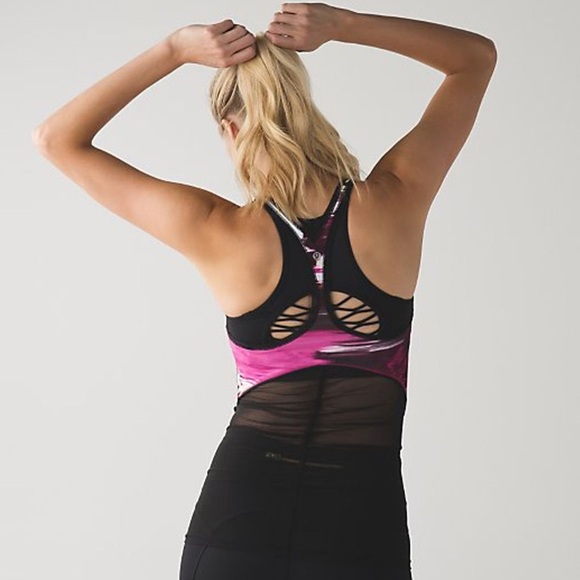 EUC 💎 Lululemon Cool Racerback *Shine On Pigment Wind Berry Rumble - Picture 2 of 6